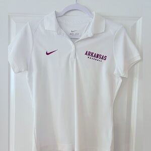 Arkansas Razorbacks Baseball Nike dri fit collared shirt